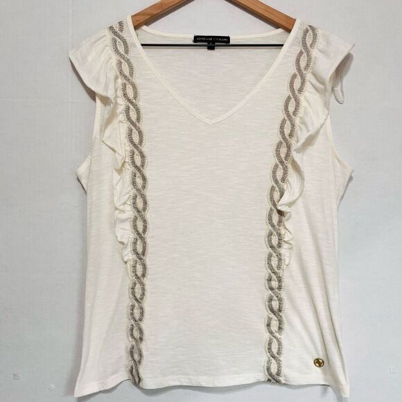 ADRIENNE VITTADINI Top Sz XL. GUC - Picture 1 of 4